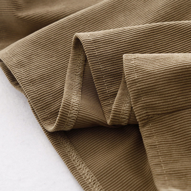 Tan Cotton Linen Relaxed Meditation Midi Dress