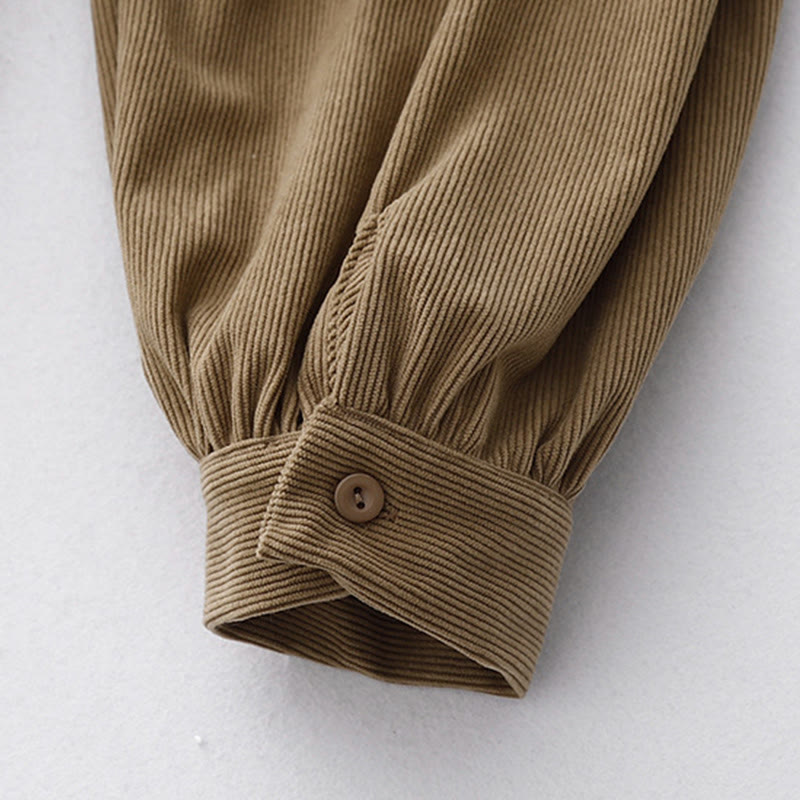 Tan Cotton Linen Relaxed Meditation Midi Dress