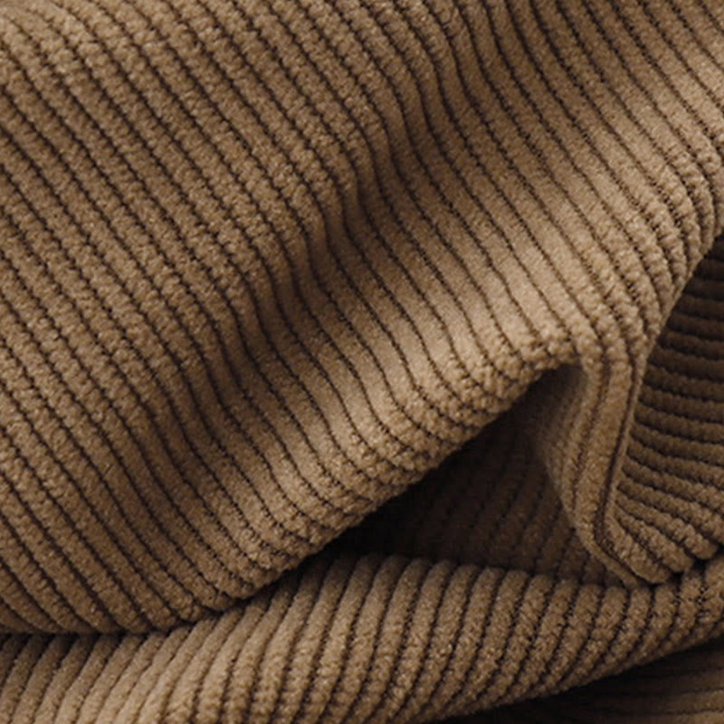 Tan Cotton Linen Relaxed Meditation Midi Dress