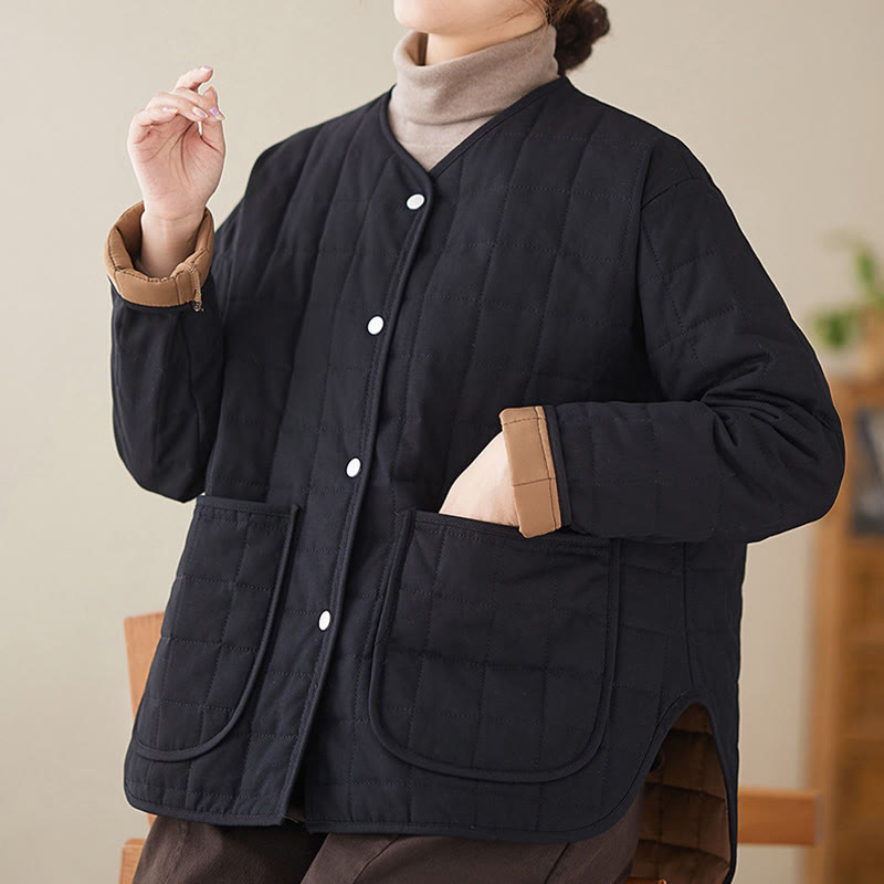 Thick Acrylic-Cotton Slim-Fit Crew Neck Meditation Jacket