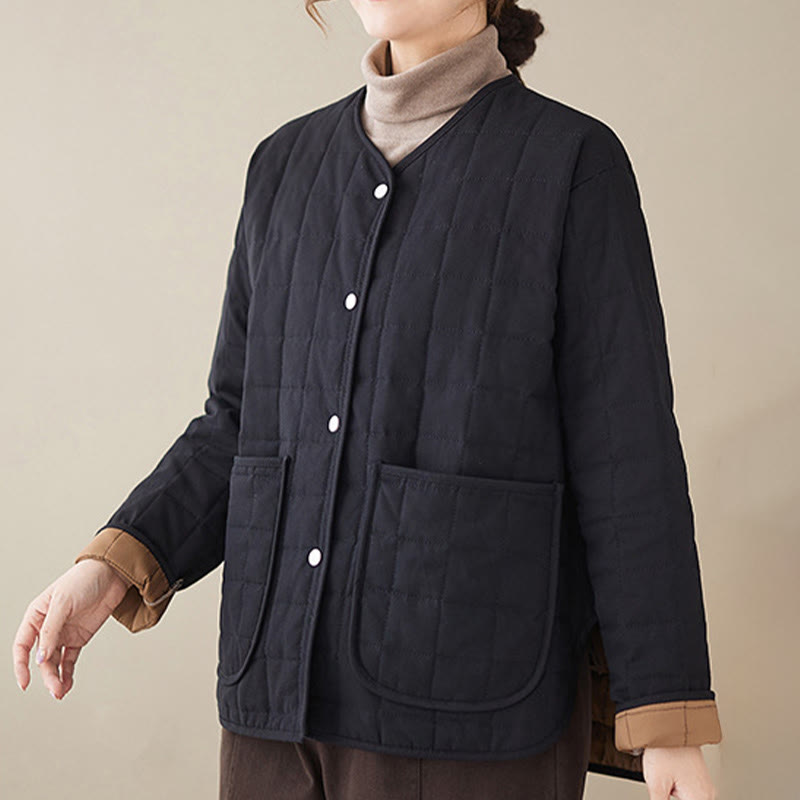 Thick Acrylic-Cotton Slim-Fit Crew Neck Meditation Jacket