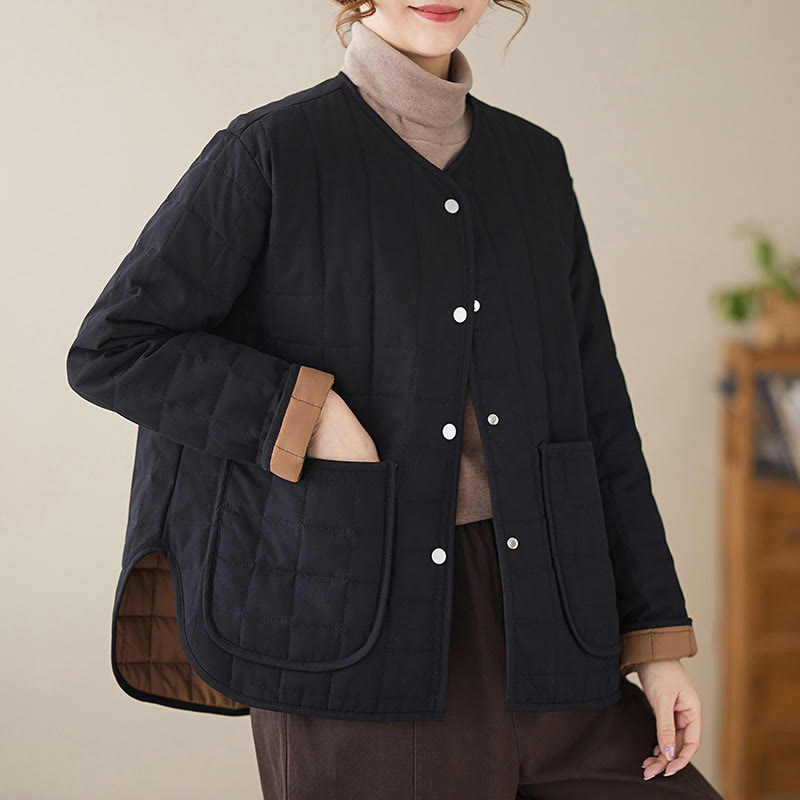 Thick Acrylic-Cotton Slim-Fit Crew Neck Meditation Jacket