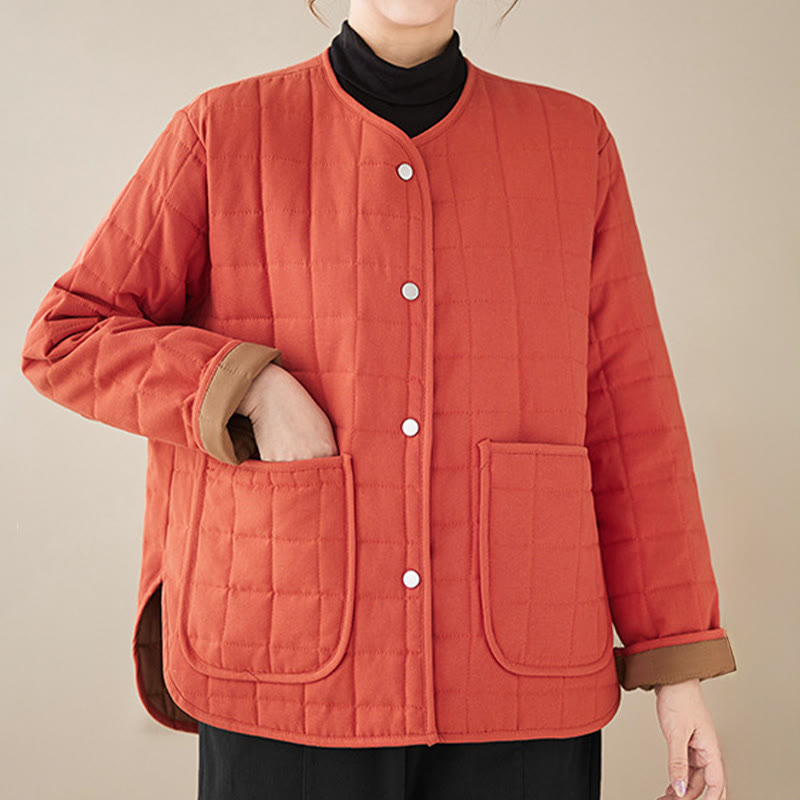 Thick Acrylic-Cotton Slim-Fit Crew Neck Meditation Jacket