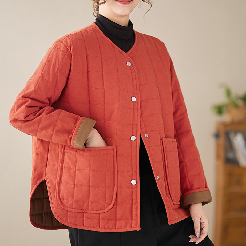 Thick Acrylic-Cotton Slim-Fit Crew Neck Meditation Jacket