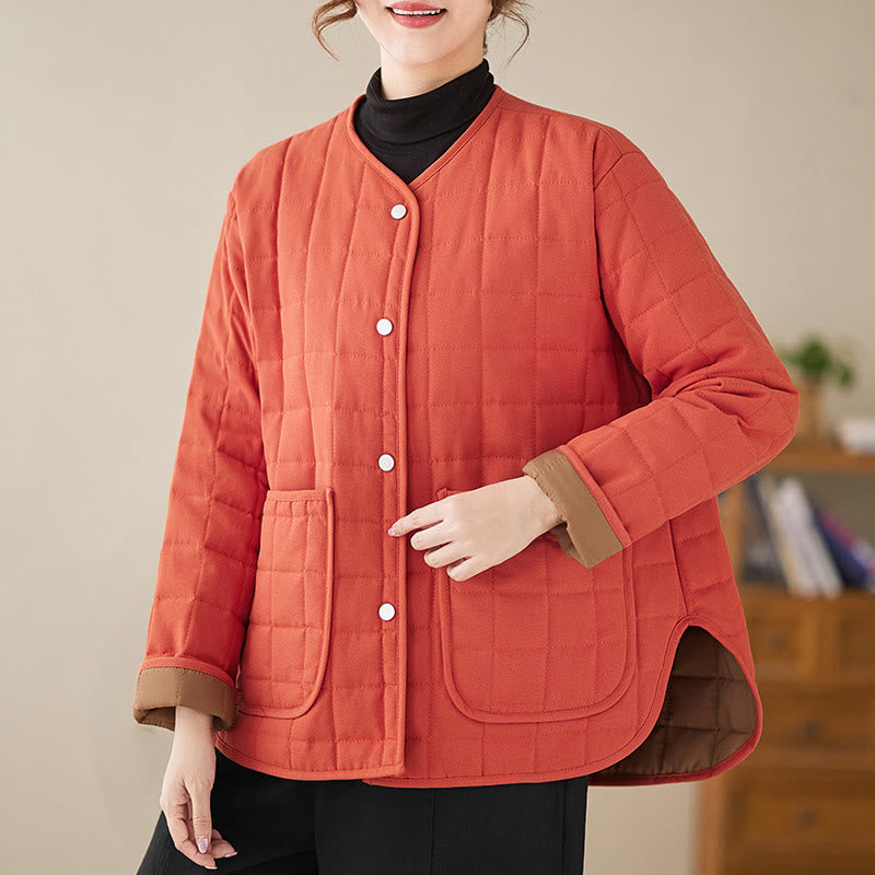 Thick Acrylic-Cotton Slim-Fit Crew Neck Meditation Jacket