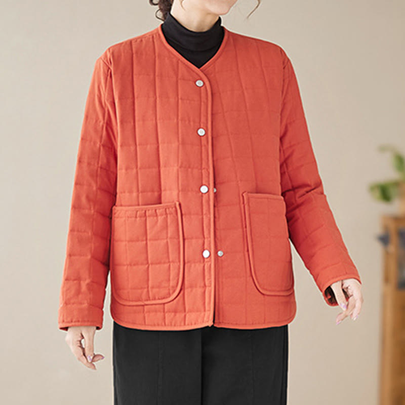Thick Acrylic-Cotton Slim-Fit Crew Neck Meditation Jacket
