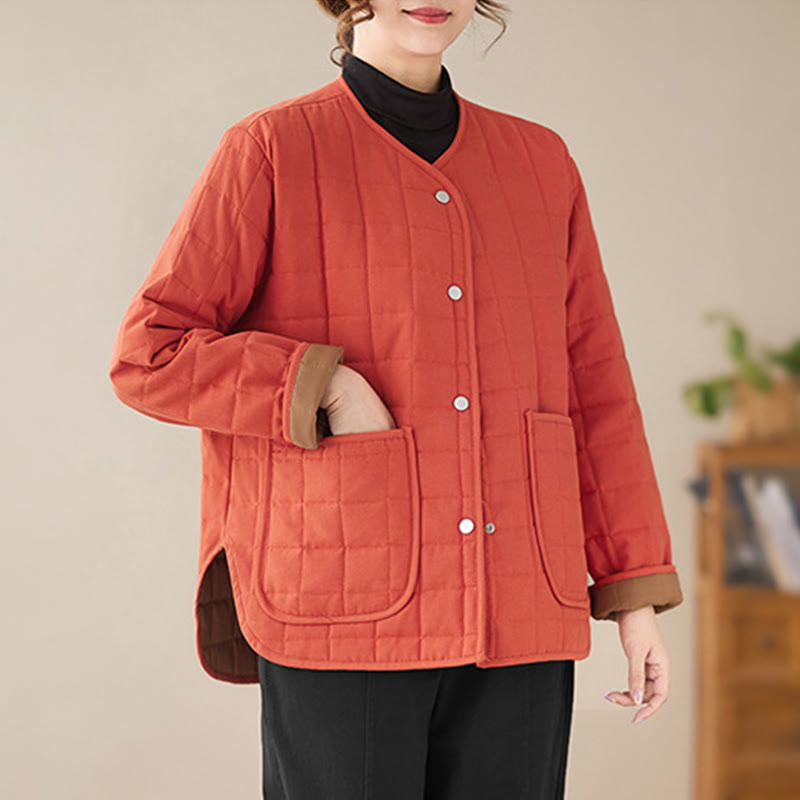 Thick Acrylic-Cotton Slim-Fit Crew Neck Meditation Jacket