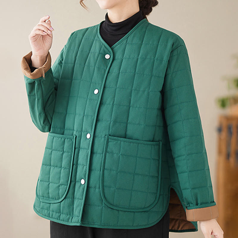 Thick Acrylic-Cotton Slim-Fit Crew Neck Meditation Jacket