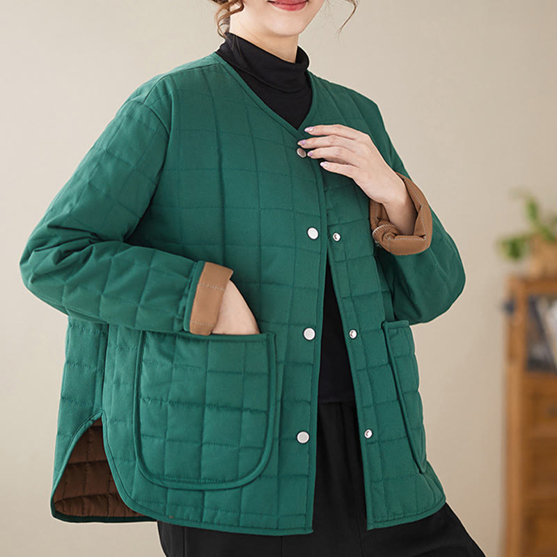 Thick Acrylic-Cotton Slim-Fit Crew Neck Meditation Jacket