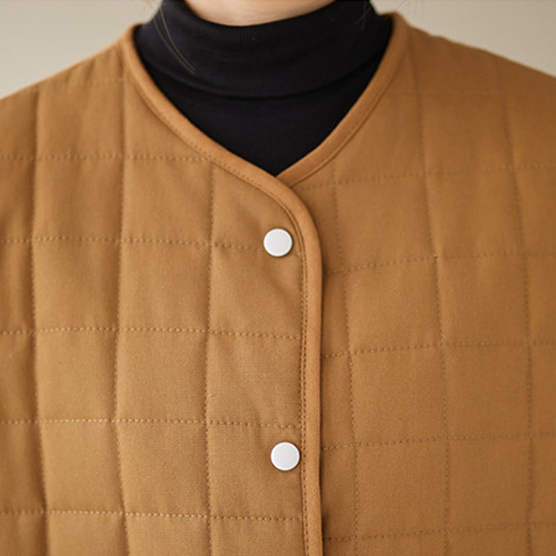 Thick Acrylic-Cotton Slim-Fit Crew Neck Meditation Jacket