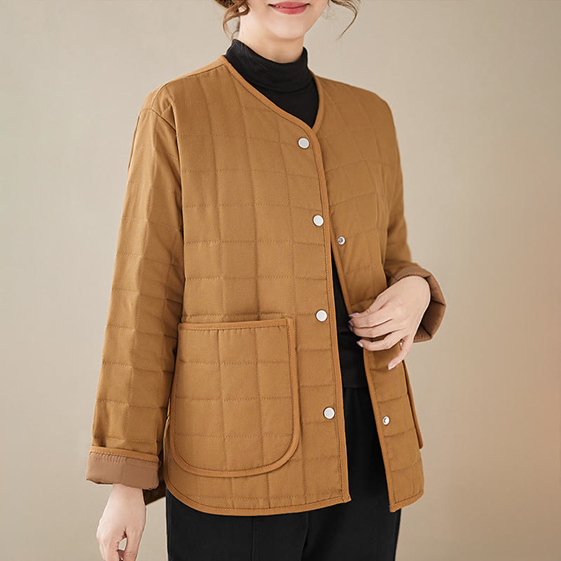 Thick Acrylic-Cotton Slim-Fit Crew Neck Meditation Jacket