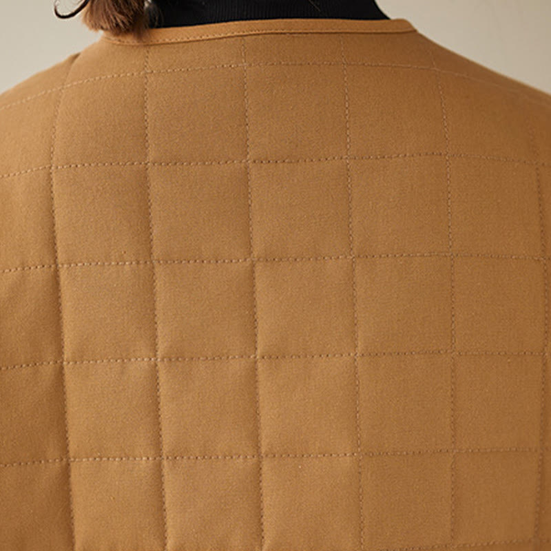 Thick Acrylic-Cotton Slim-Fit Crew Neck Meditation Jacket