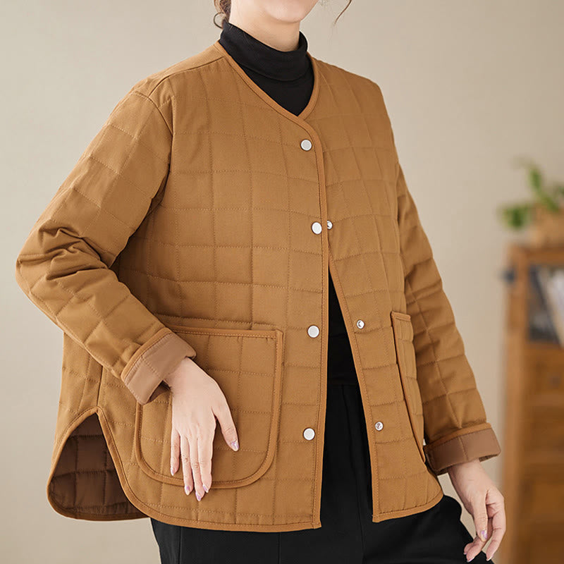 Thick Acrylic-Cotton Slim-Fit Crew Neck Meditation Jacket