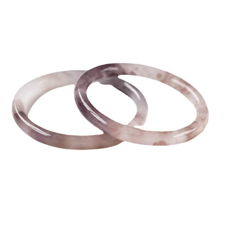 Purple Golden Silk Jade Wealth Bracelet Bangle