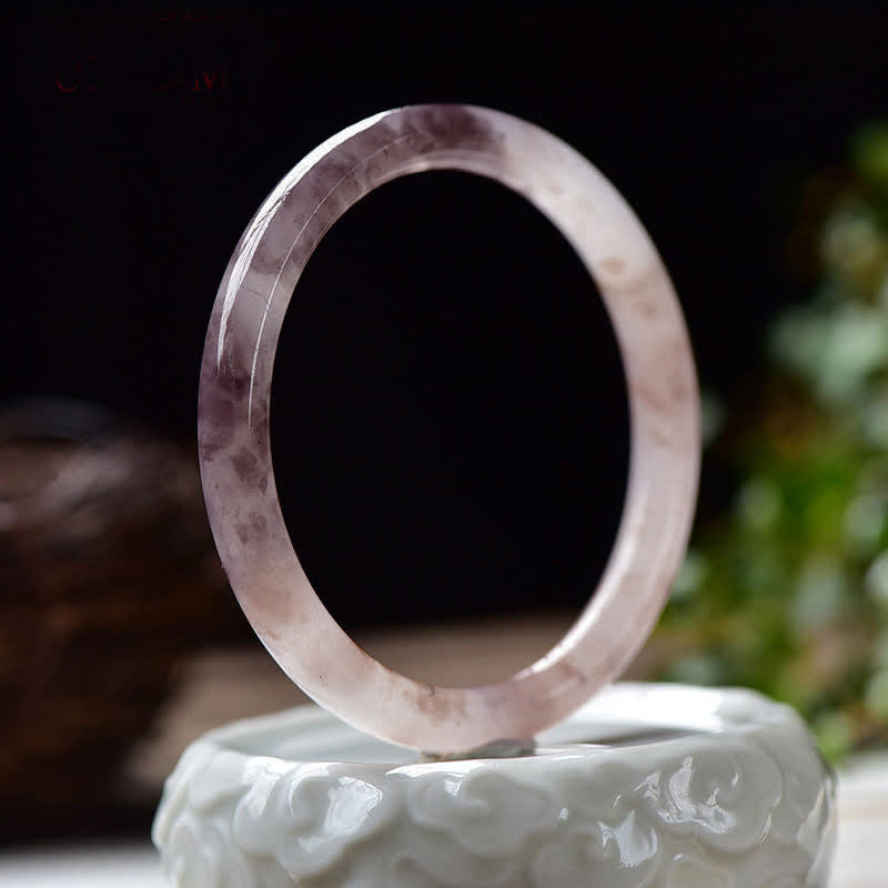 Purple Golden Silk Jade Wealth Bracelet Bangle