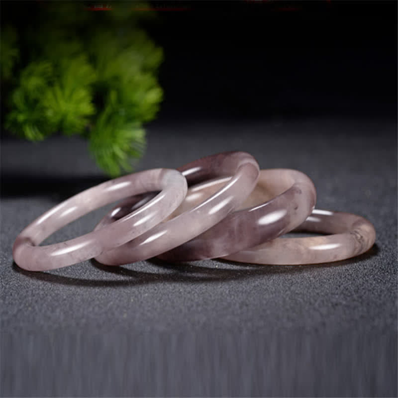 Purple Golden Silk Jade Wealth Bracelet Bangle