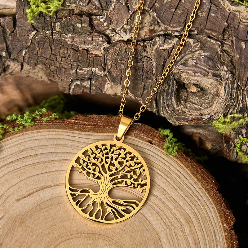 The Tree Of Life Titanium Steel Enlightenment Necklace Pendant