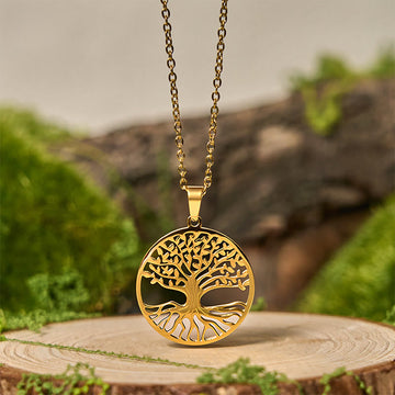 The Tree Of Life Titanium Steel Enlightenment Necklace Pendant