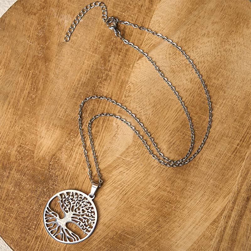 The Tree Of Life Titanium Steel Enlightenment Necklace Pendant
