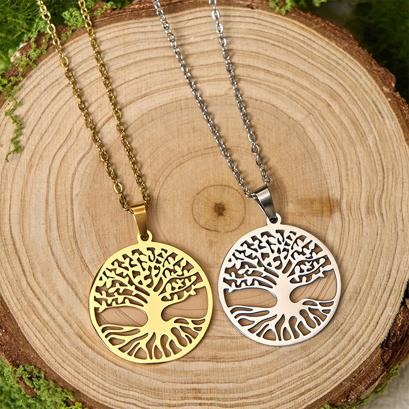 The Tree Of Life Titanium Steel Enlightenment Necklace Pendant