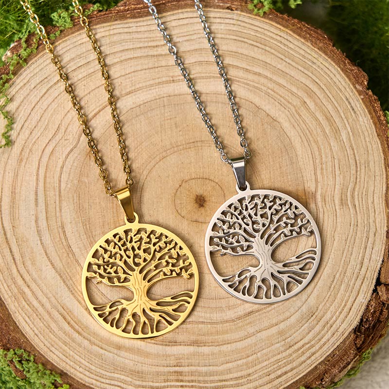 The Tree Of Life Titanium Steel Enlightenment Necklace Pendant