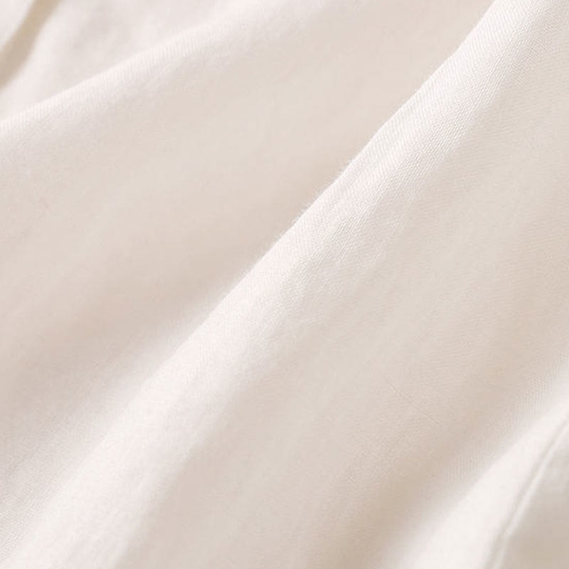 Casual Women's V-neck Three Quarter Sleeve Design Plain Shirt