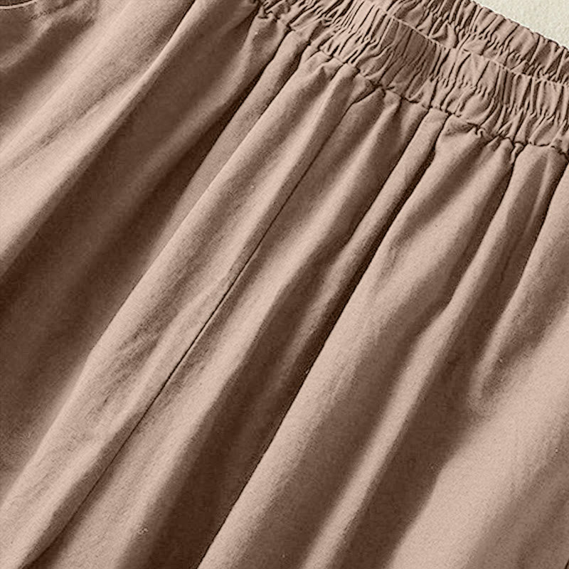 Tactile Cotton Linen Grounding Meditation Harem Pants