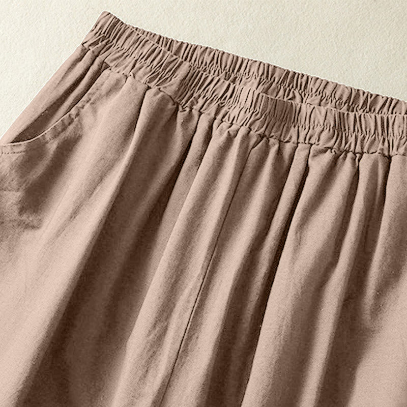 Tactile Cotton Linen Grounding Meditation Harem Pants