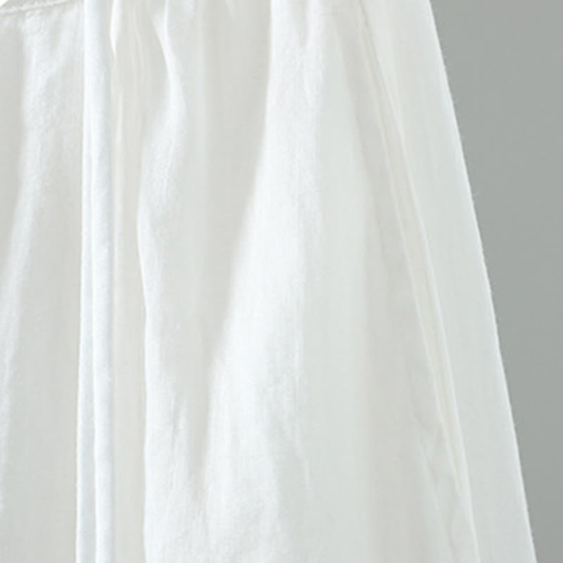 Breathable Flowing Meditation Midi Skirt with Pockets