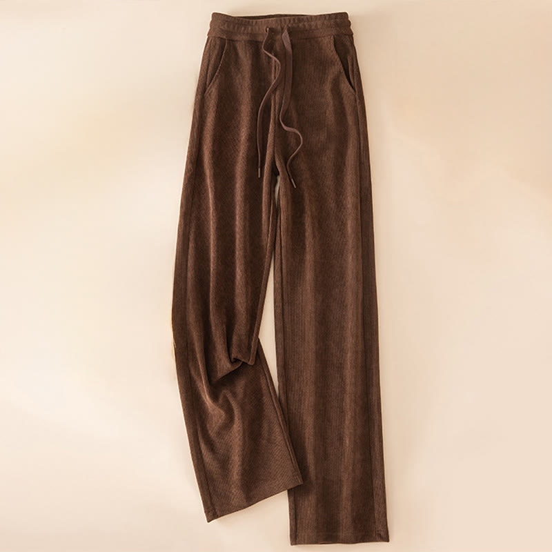 Breathable Cotton High-Waist Wide-Leg Meditation Trousers