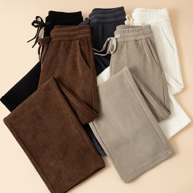 Breathable Cotton High-Waist Wide-Leg Meditation Trousers