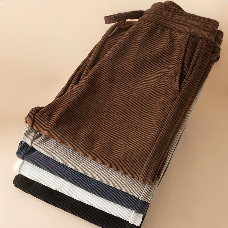 Breathable Cotton High-Waist Wide-Leg Meditation Trousers