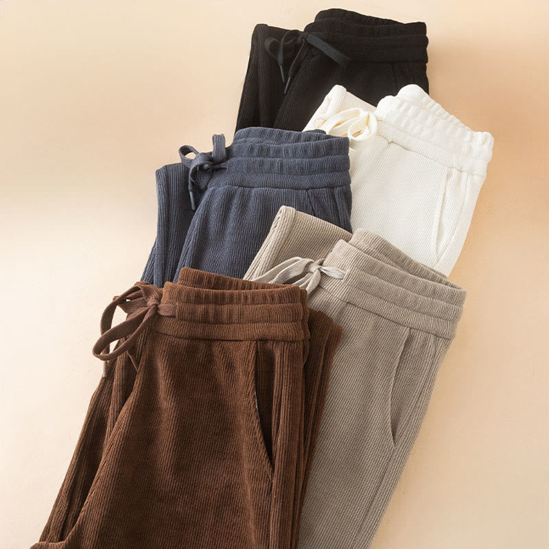 Breathable Cotton High-Waist Wide-Leg Meditation Trousers