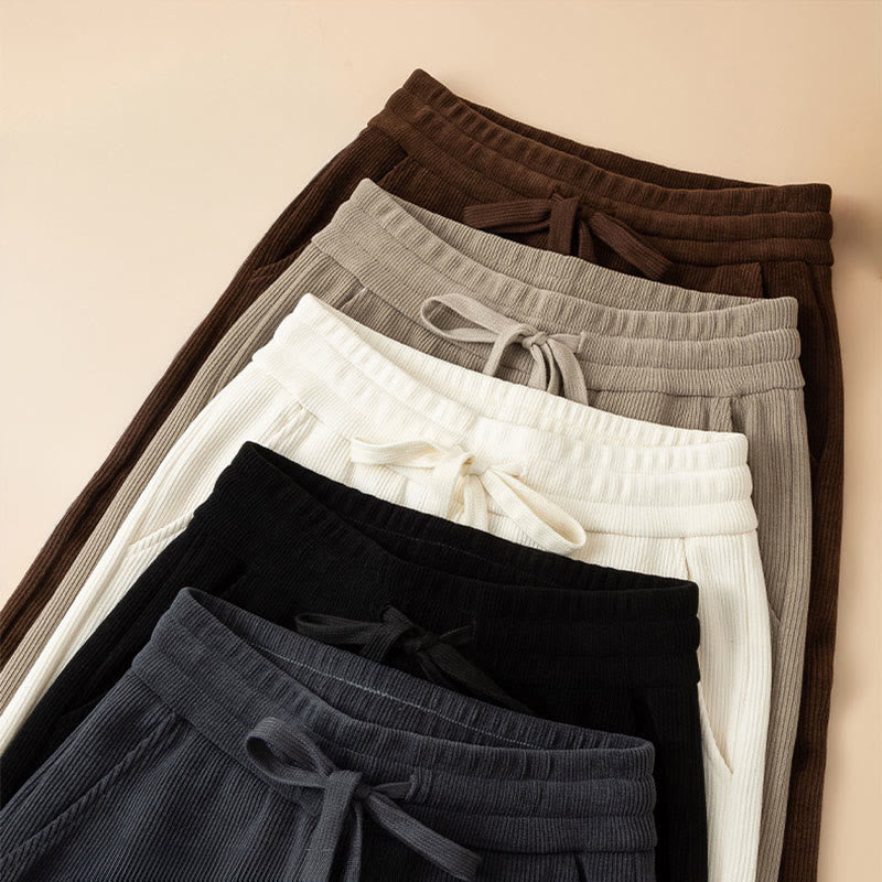 Breathable Cotton High-Waist Wide-Leg Meditation Trousers