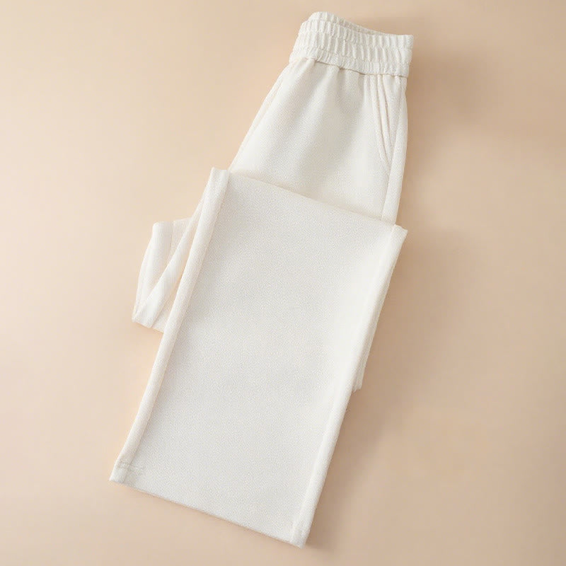 Tactile Cotton High-Waist Wide-Leg Meditation Pants