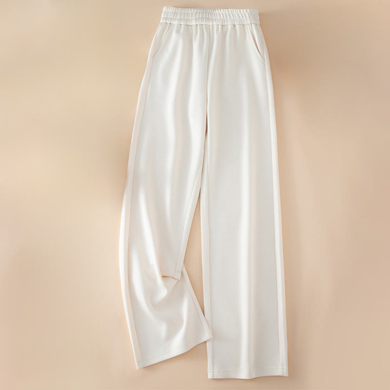 Tactile Cotton High-Waist Wide-Leg Meditation Pants