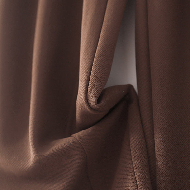 Women's Casual Vintage Patchwork High Waist Design Thermal Pants With Pockets