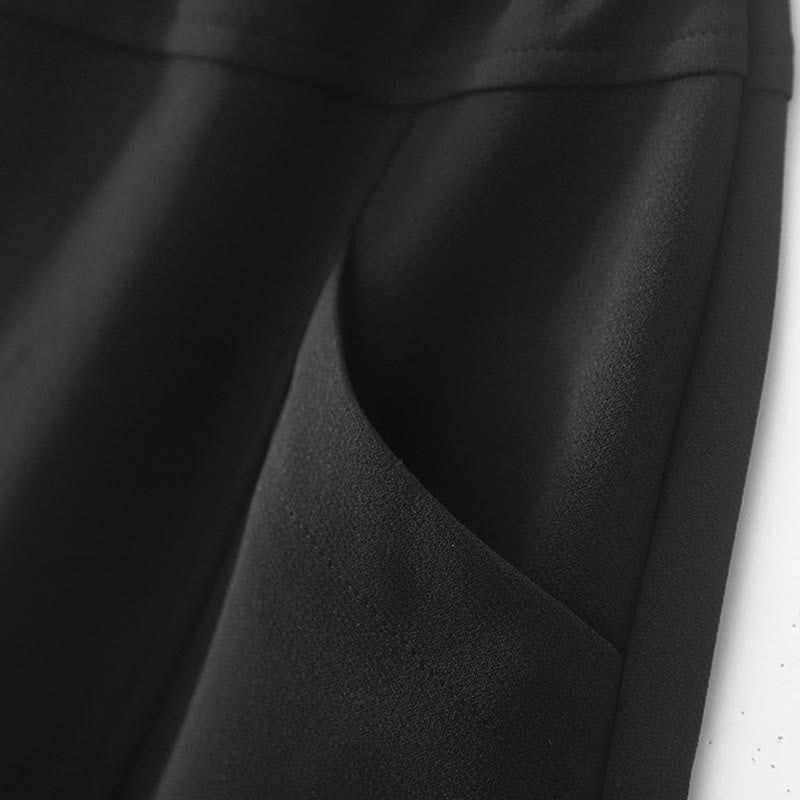 Women's Casual Vintage Patchwork High Waist Design Thermal Pants With Pockets