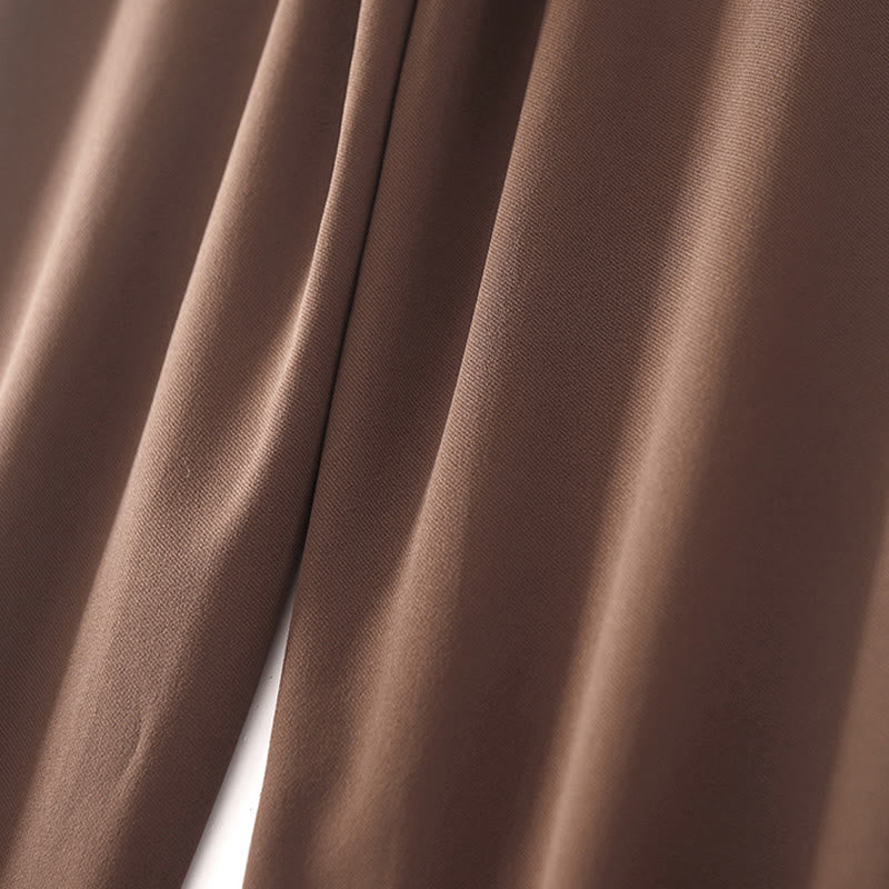 Women's Casual Vintage Patchwork High Waist Design Thermal Pants With Pockets