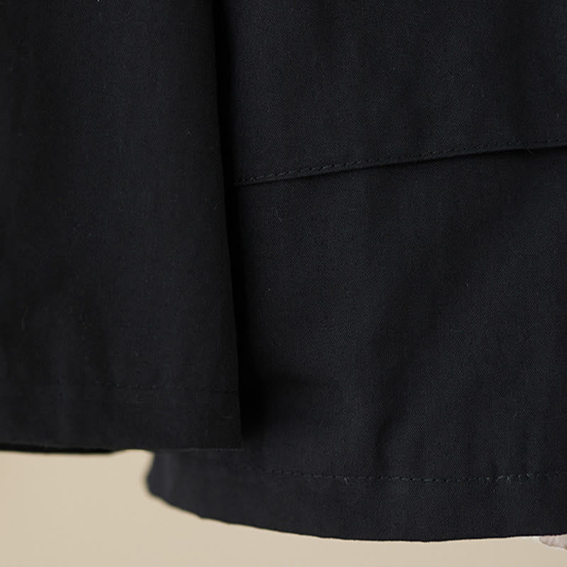 Women's Plain Long Sleeve Hoodie Cotton Thermal Fleece-Lined Jacket With Pockets