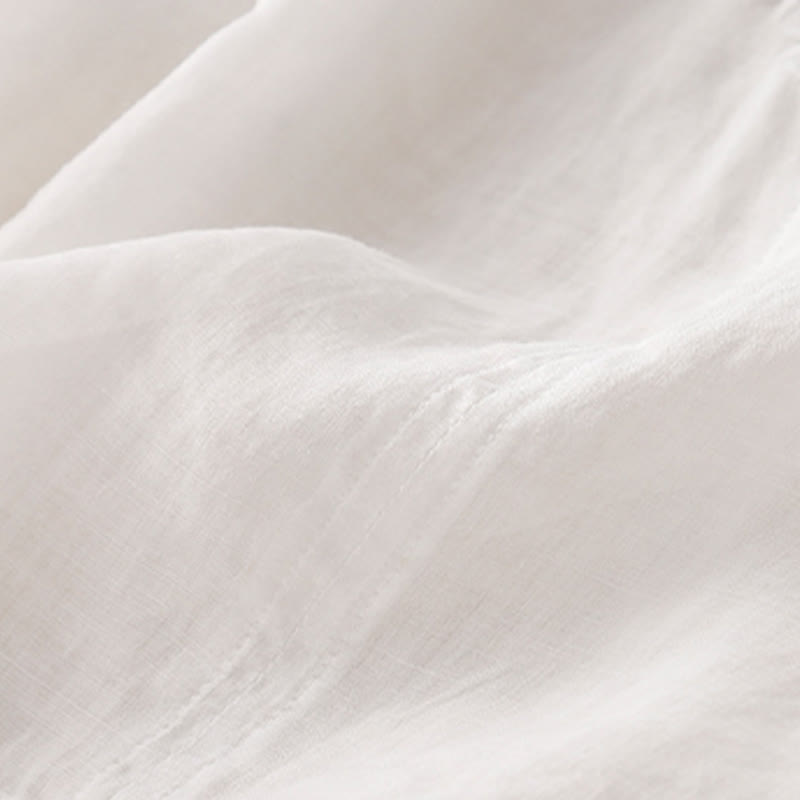 V-Neck Lines Embroidery Women's Half Sleeve Shirt