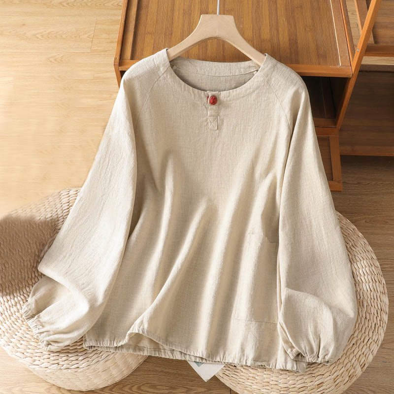 Lightweight Cotton-Blend Minimalist Meditation Shirt