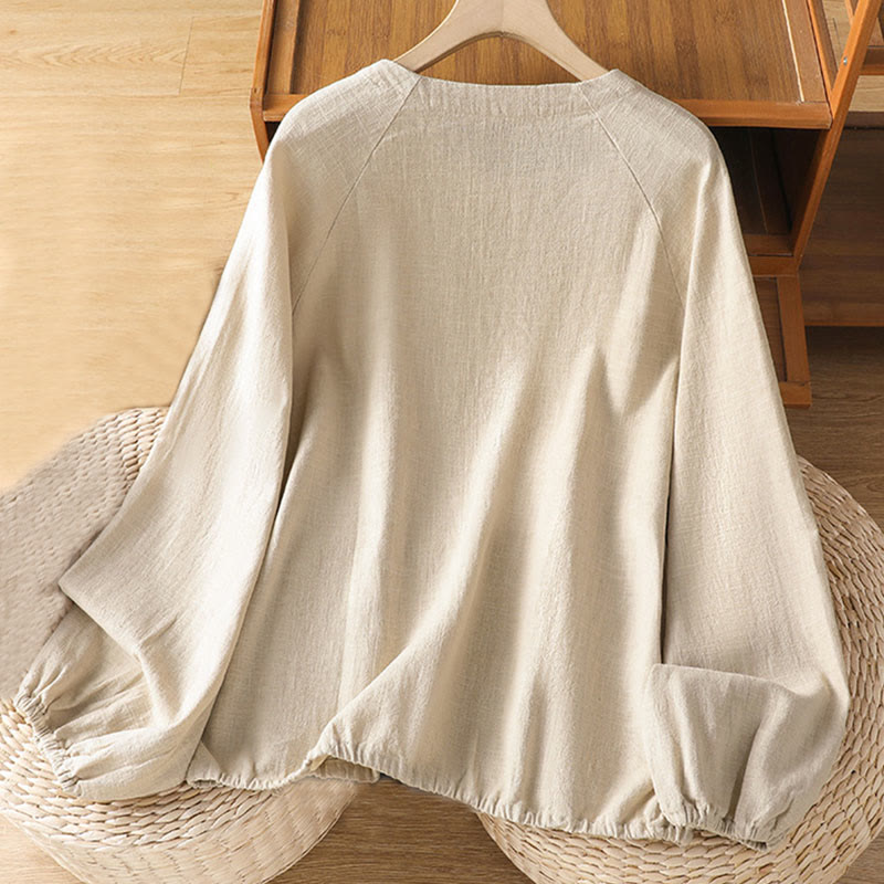 Lightweight Cotton-Blend Minimalist Meditation Shirt