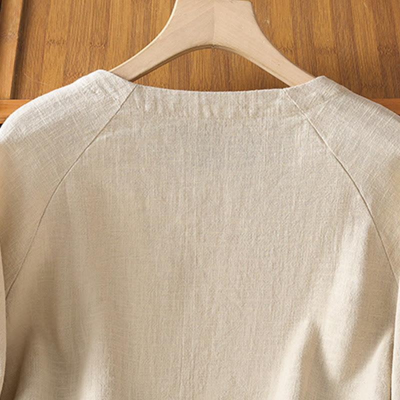 Lightweight Cotton-Blend Minimalist Meditation Shirt