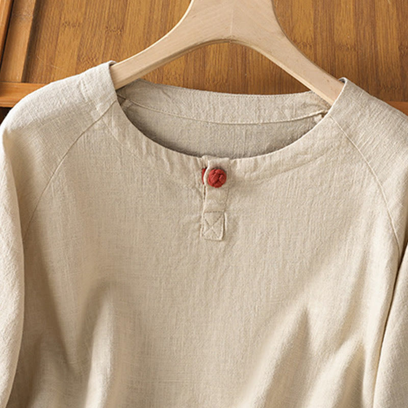 Lightweight Cotton-Blend Minimalist Meditation Shirt