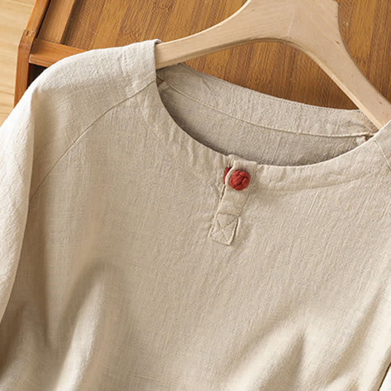 Lightweight Cotton-Blend Minimalist Meditation Shirt
