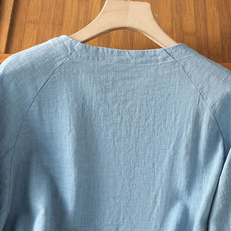 Lightweight Cotton-Blend Minimalist Meditation Shirt