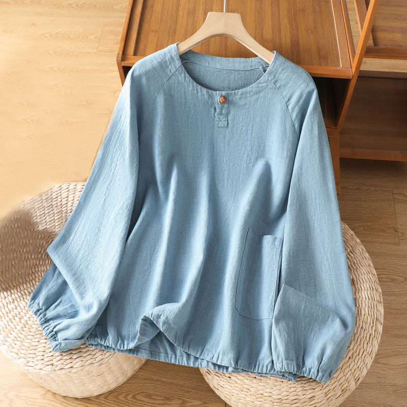 Lightweight Cotton-Blend Minimalist Meditation Shirt