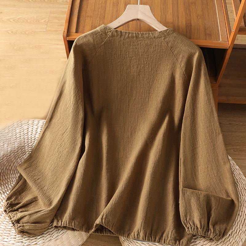 Lightweight Cotton-Blend Minimalist Meditation Shirt