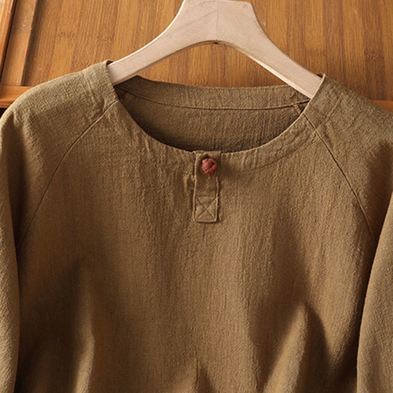 Lightweight Cotton-Blend Minimalist Meditation Shirt